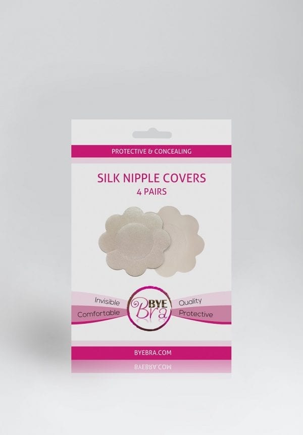 Silk nipple cover beige packaging