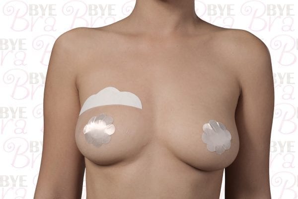 Breast lift and silk nipple cover beige