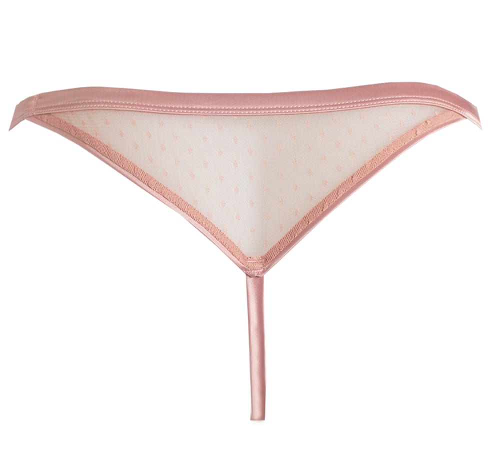 Thong in shell pink back 