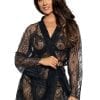 Black Lace Dressing Gown